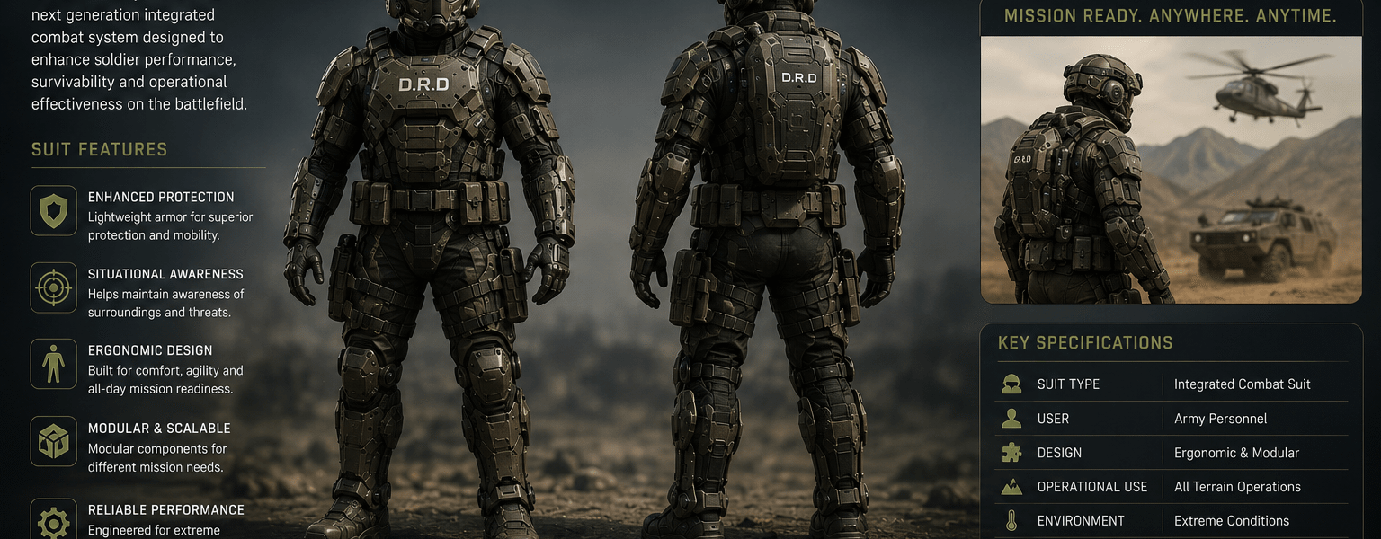 DRD GUARDIAN ARMY WAR SUIT AI Powered Exoskeleton Suit - DRD Guardian Suit by D.R.D Security