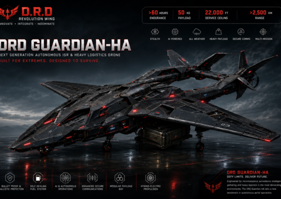 DRD Guardian-HA Autonomous ISR Drone by D.R.D Security